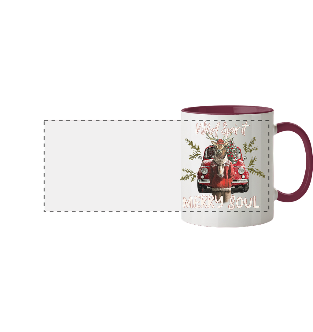 Kalli Red X-Mas Mug - Panorama Mug Two-tone