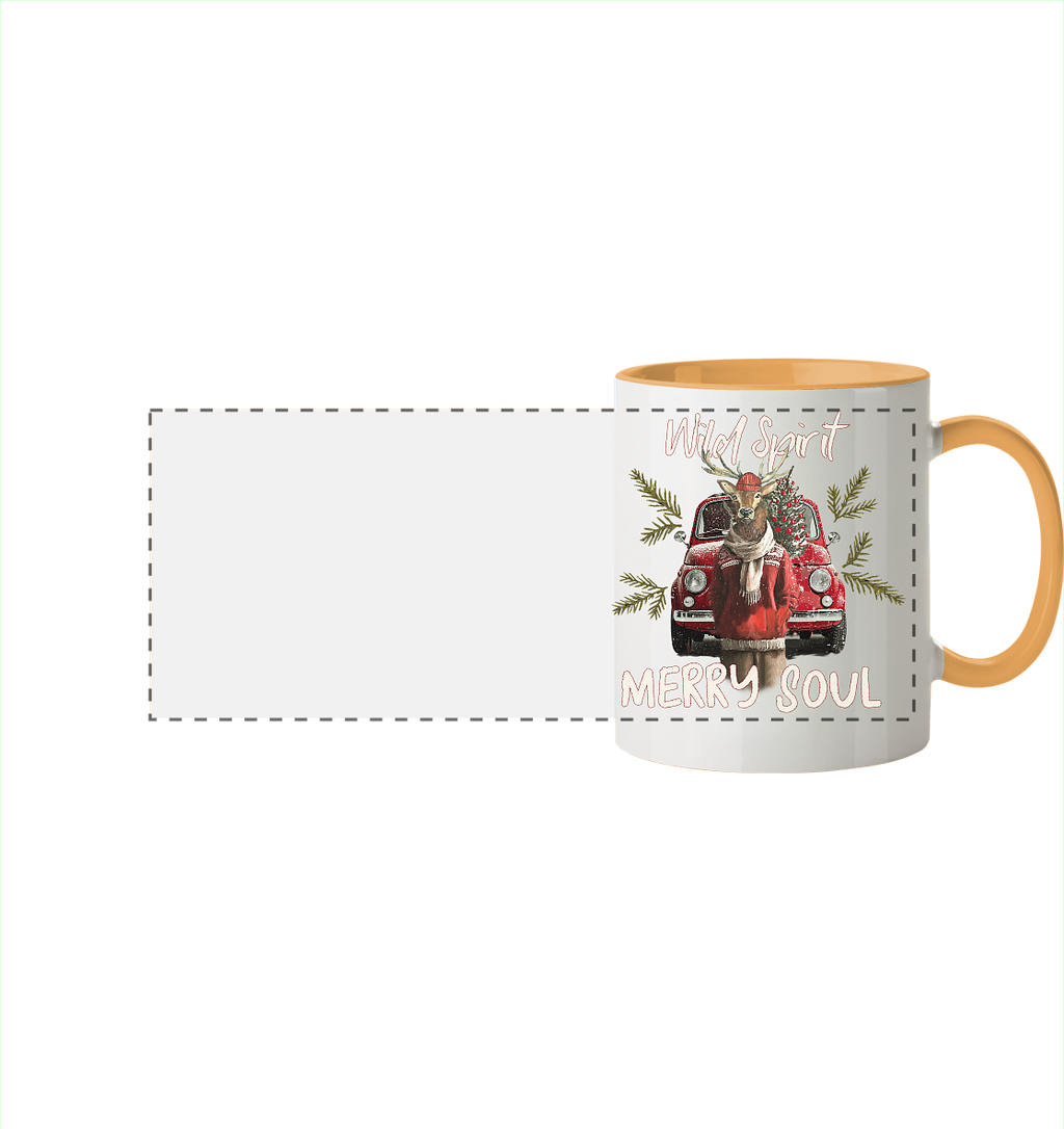 Kalli Red X-Mas Mug - Panorama Mug Two-tone