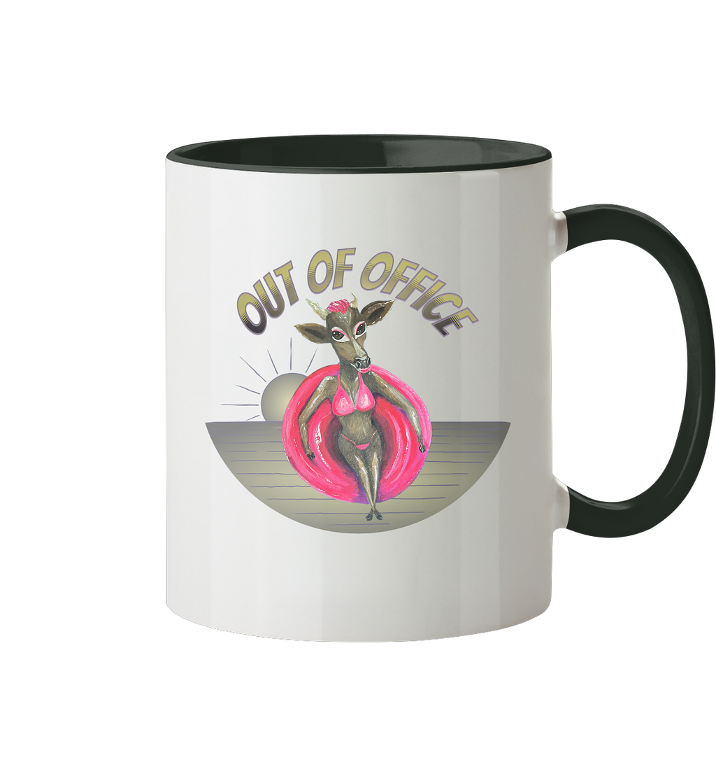 Keramikbecher "Kalli Sister 2" Out of Office - Tasse zweifarbig