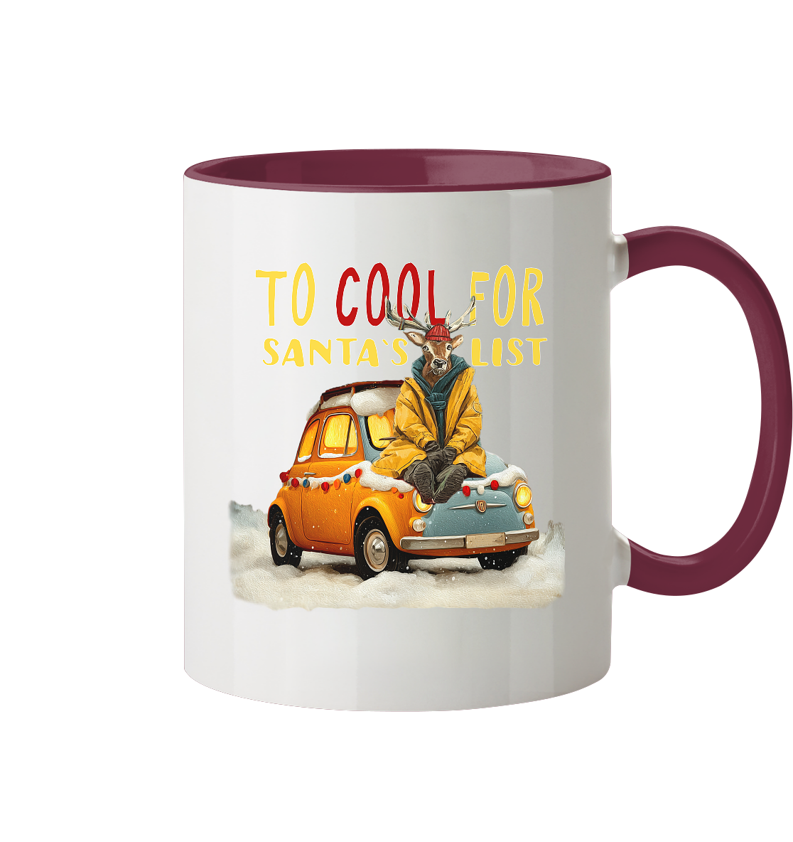 Kalli Cool X-Mas Becher - Tasse zweifarbig