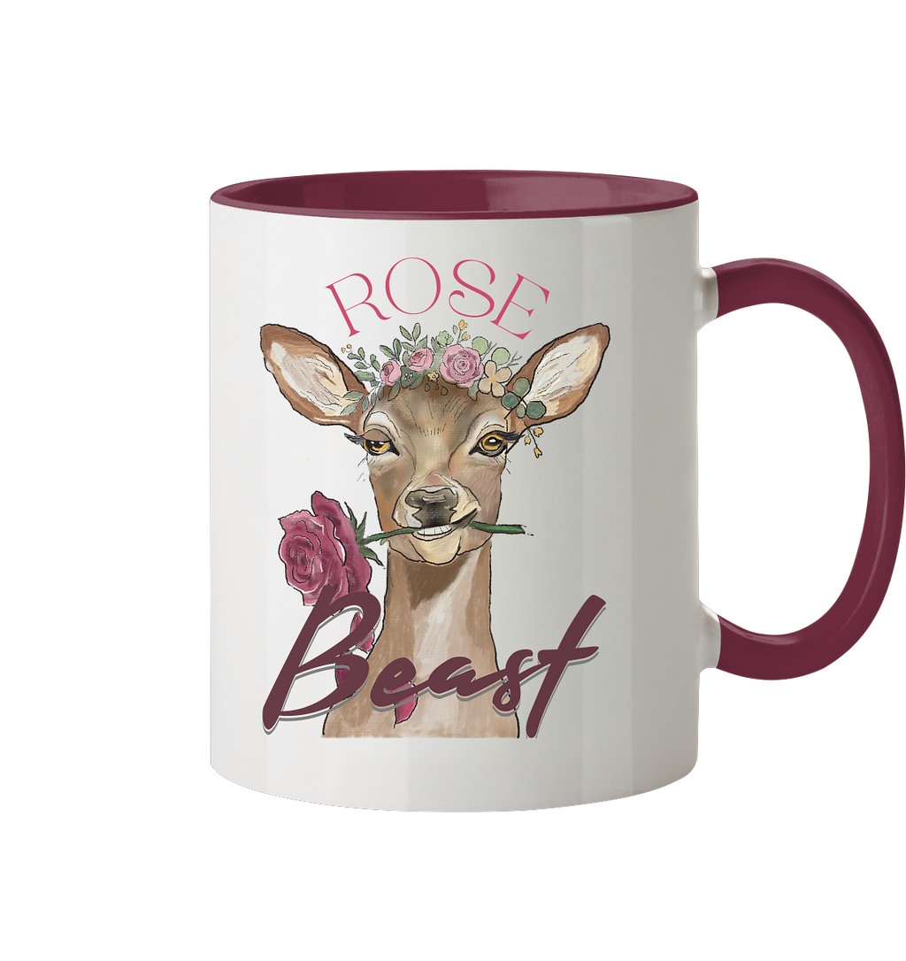 Keramikbecher Kallis "Rose Beast" - Tasse zweifarbig