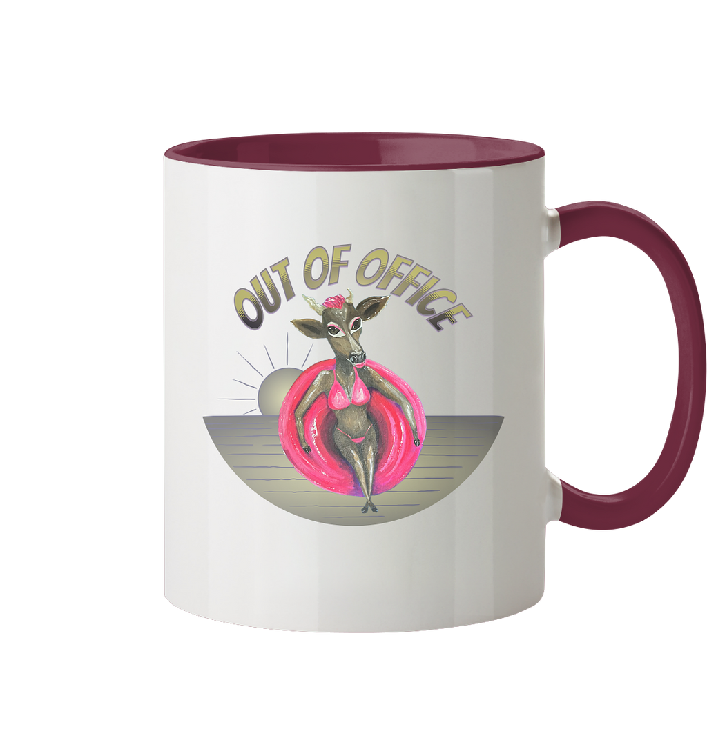 Keramikbecher "Kalli Sister 2" Out of Office - Tasse zweifarbig