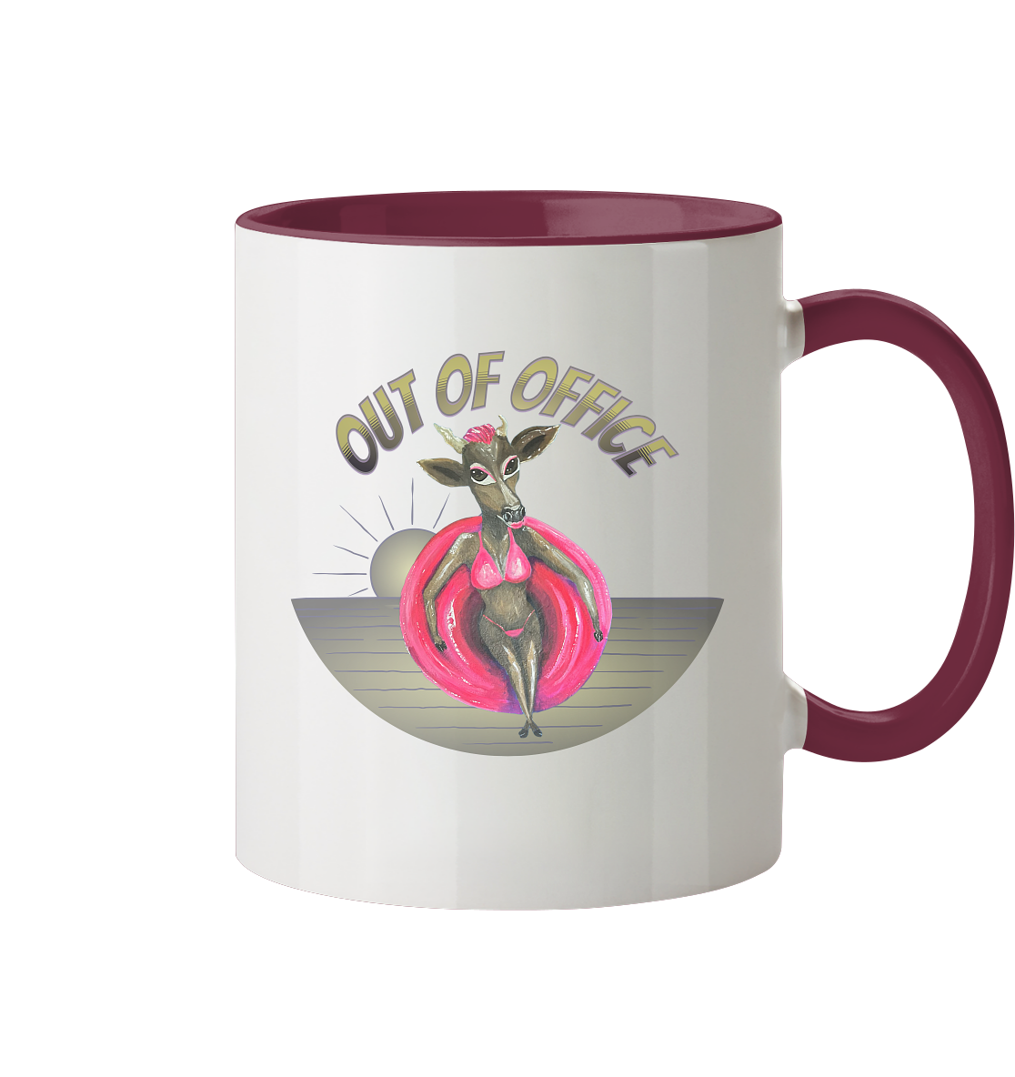 Keramikbecher "Kalli Sister 2" Out of Office - Tasse zweifarbig
