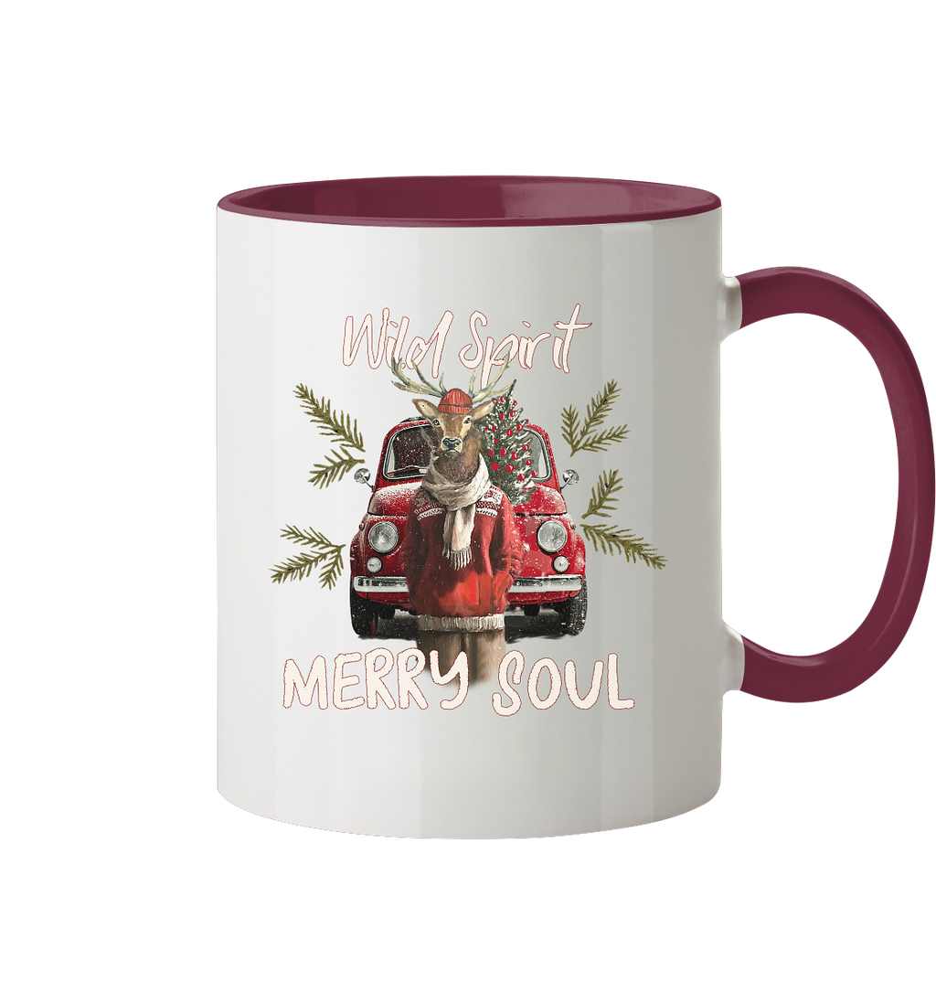 Kalli Red X-Mas Becher - Tasse zweifarbig