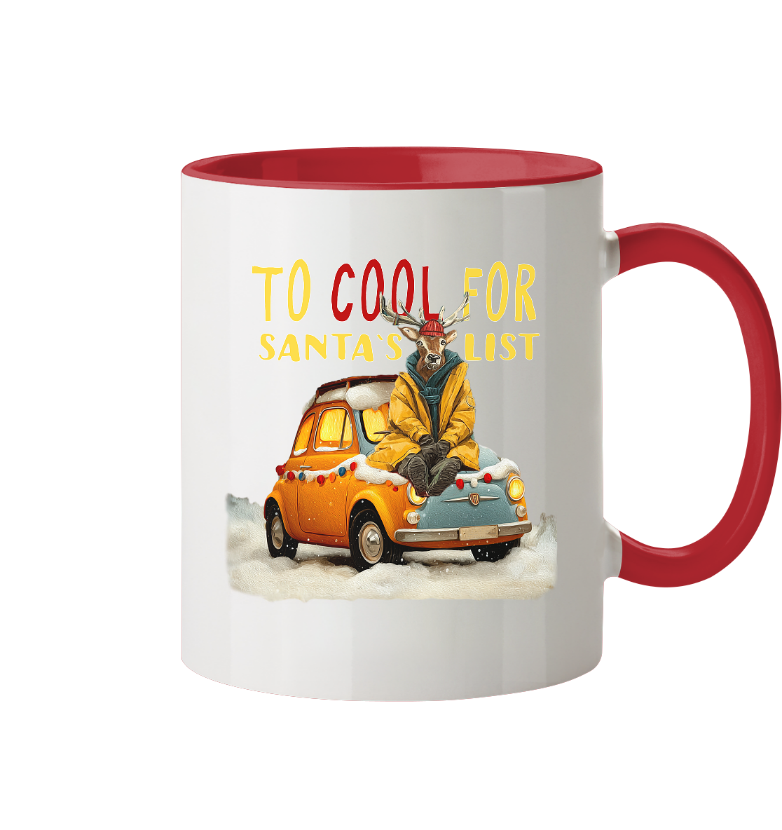 Kalli Cool X-Mas Becher - Tasse zweifarbig