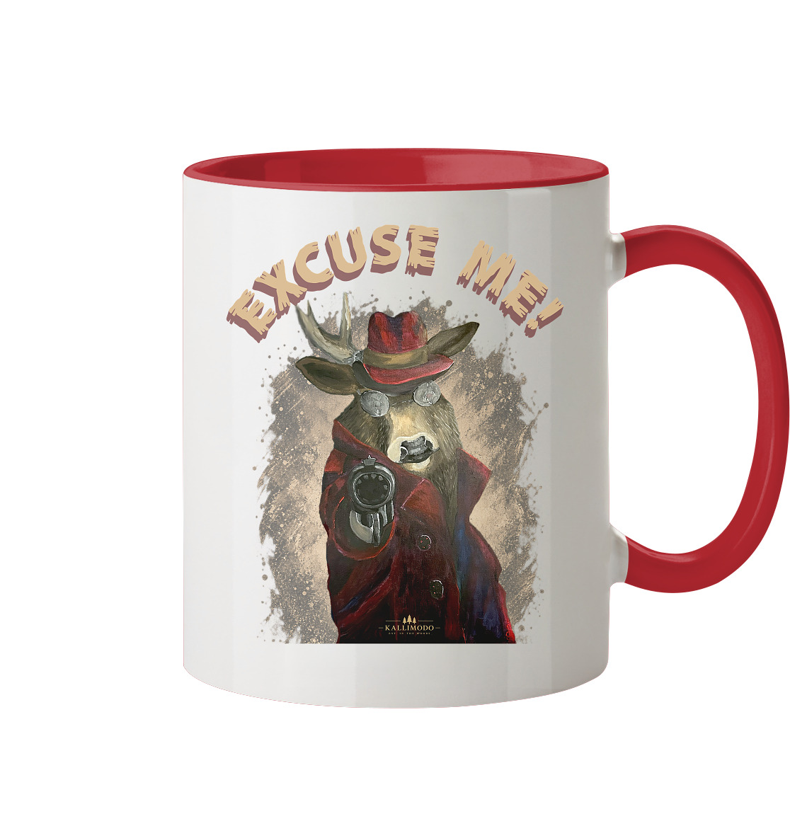 Keramikbecher Kalli Brother Two "Excuse Me" - Tasse zweifarbig