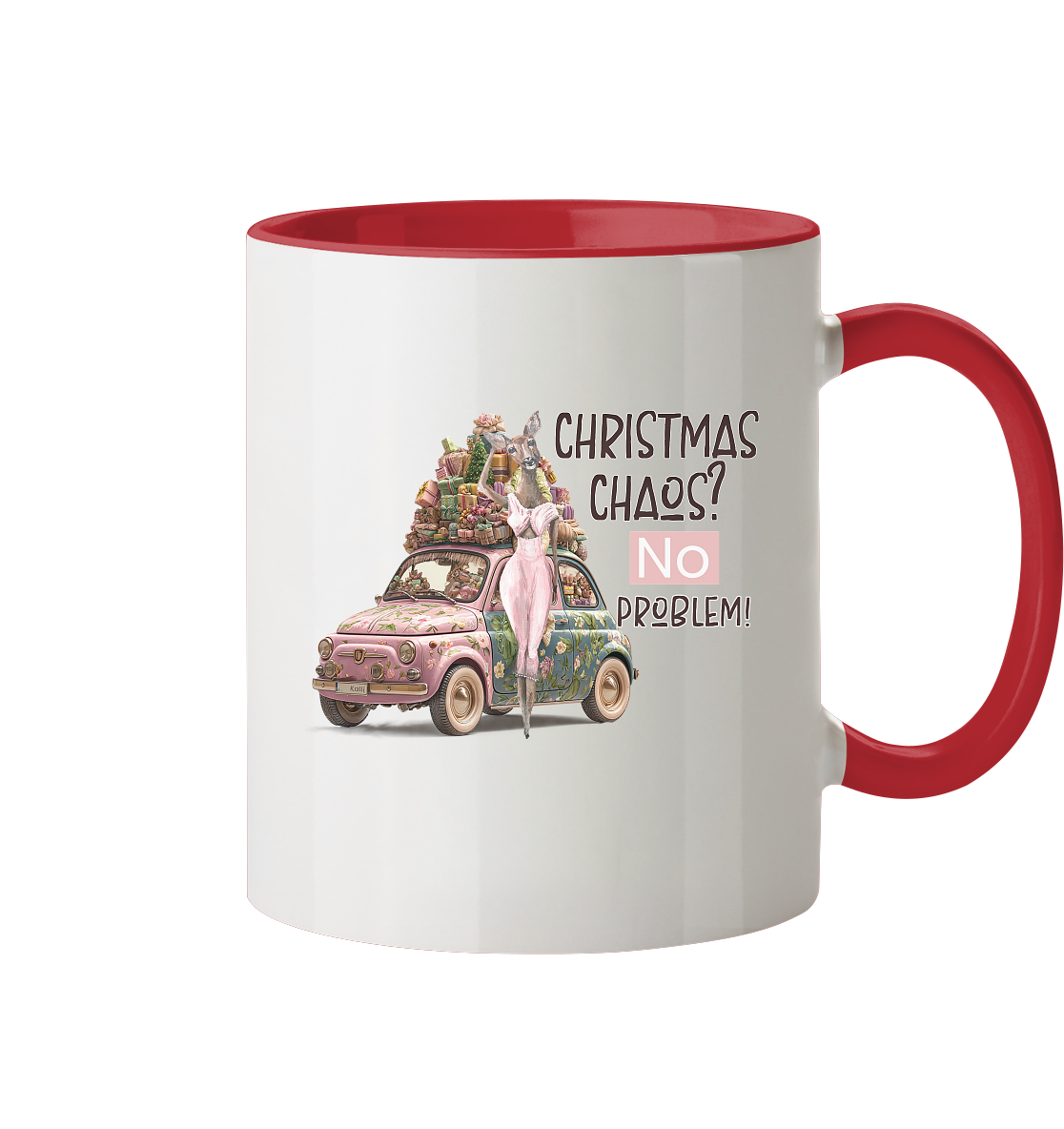 Kalli Wife X-Mas Becher - Tasse zweifarbig