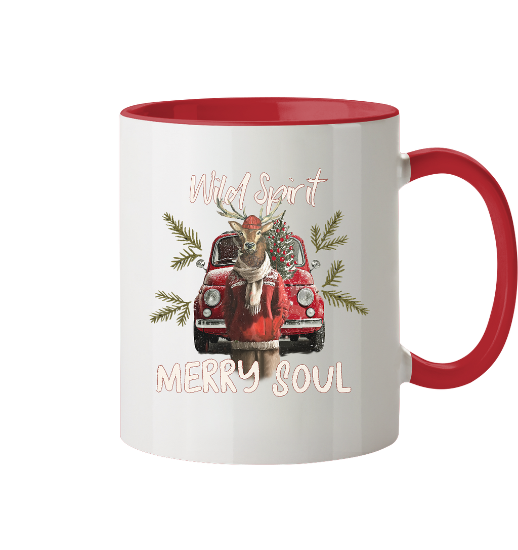 Kalli Red X-Mas Becher - Tasse zweifarbig