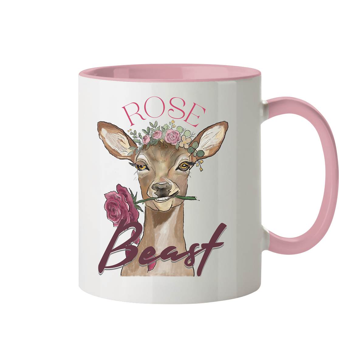 Keramikbecher Kallis "Rose Beast" - Tasse zweifarbig