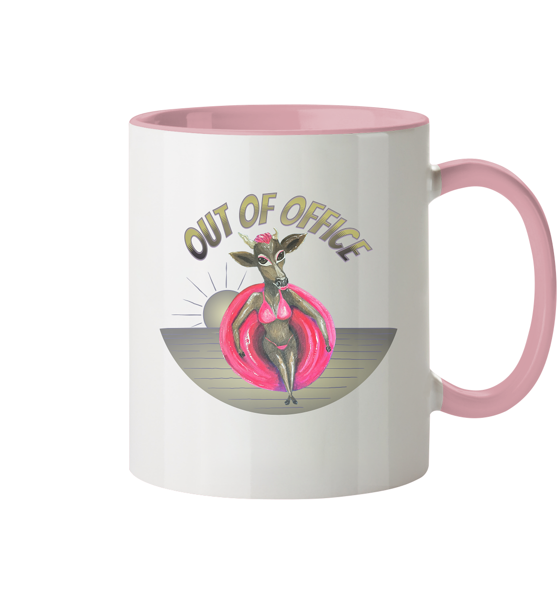 Keramikbecher "Kalli Sister 2" Out of Office - Tasse zweifarbig