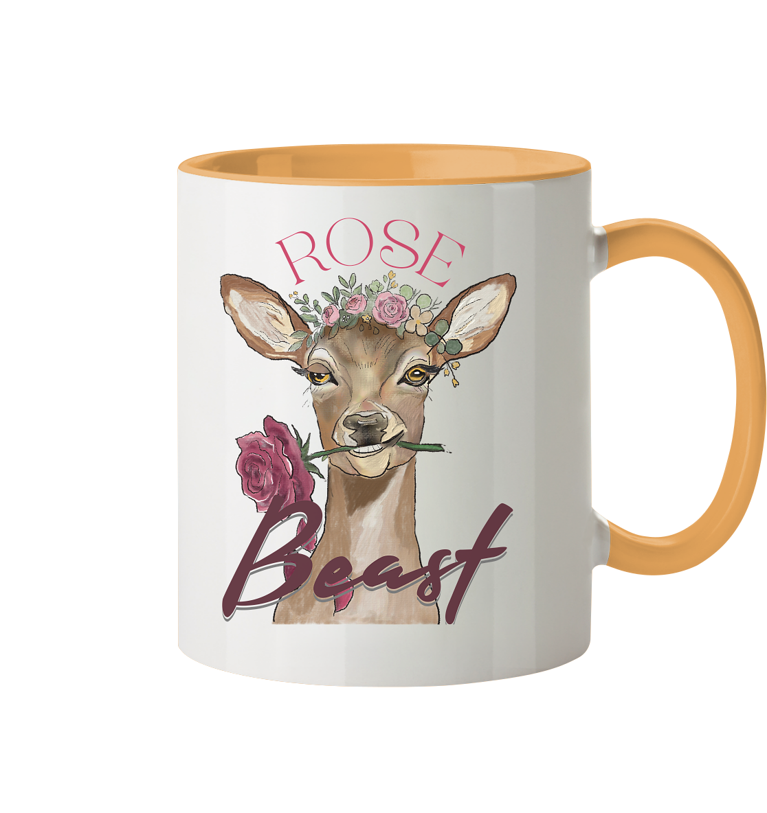 Keramikbecher Kallis "Rose Beast" - Tasse zweifarbig