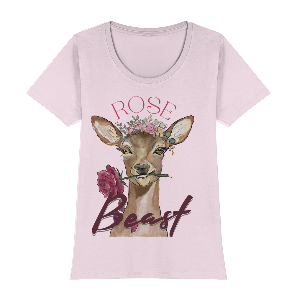 Bio T-Shirt Kallis Rose Beast (Frontprint) - Womens Premium Classic T-Shirt