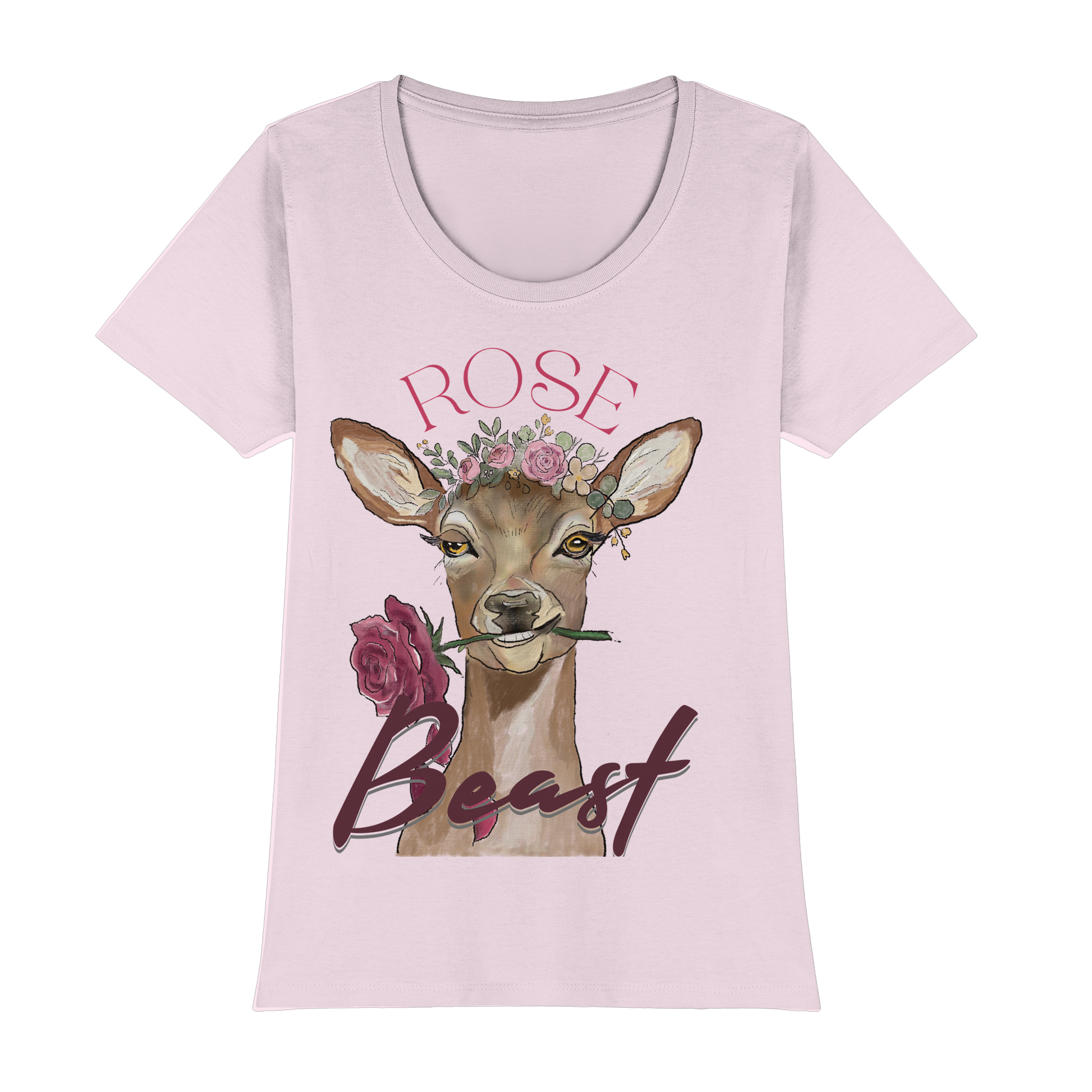 Bio T-Shirt Kallis Rose Beast (Frontprint) - Womens Premium Classic T-Shirt